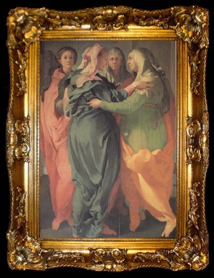framed  Jacopo Pontormo The Visitation (nn03), ta009-2